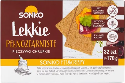Zdjęcie produktu dla Sonko Pieczywo lekkie pełnoziarniste 170 g