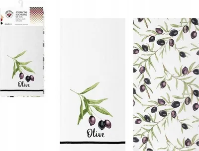 Immagine prodotto di 2 X Strofinaccio da cucina in cotone 40X60 cm oliva