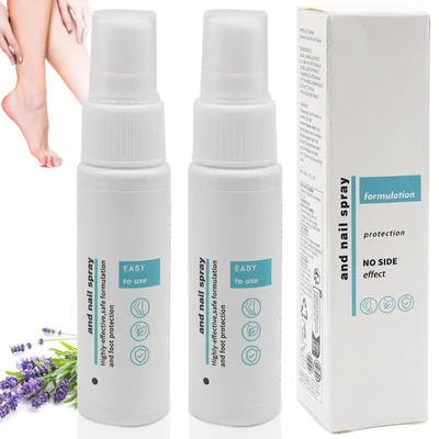 Produktbild von Fußspray gegen Nagelpilz - Spray gegen Fußpilz - Fußpflege - Erfrischende Kühlung - Feuchtigkeitspflege - Fördert gesundes Nagelwachstum
