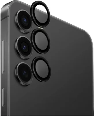Produktbild von UNIQ Optix Aluminium-Kameraobjektivschutz – Samsung Galaxy S25+ – Mitternachtsschwarz