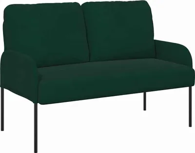 Produktbild von vidaXL Sofas mit Kissen 110cm Dunkelgrün Sperrholz