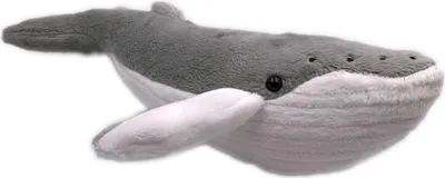 Image de Onwomania Peluche Tissu Animal Baleine à bosse grise Baleine 26 cm