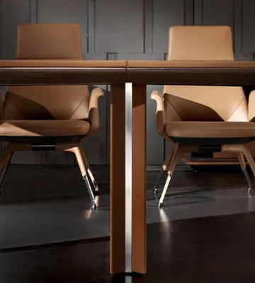 Produktbild von Konferenz Tisch Moderne Kanzlei Besprechungs Tische Büro Möbel Design Leder Neu