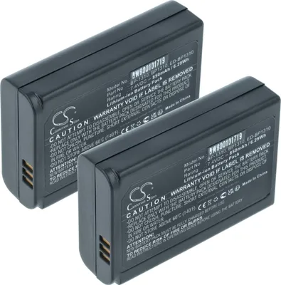 Produktbild von vhbw 2x Akku kompatibel mit Samsung NX100, NX11, NX10, NX5, NX20 Kamera (1000 mAh, 7,2 V, Li-Ion)