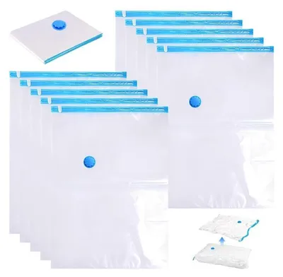 Imagen del producto de 10 bolsas de vacío para ropa y ropa de cama