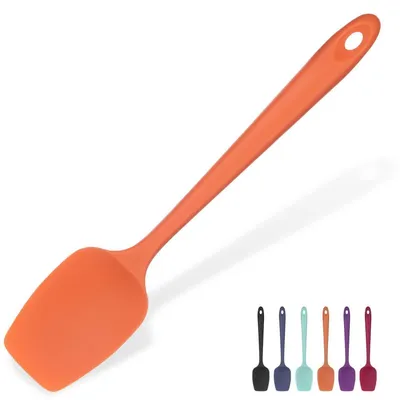 Image de Spatule en silicone, 29 cm, couleur orange, résistante à la chaleur jusqu'à 315°C