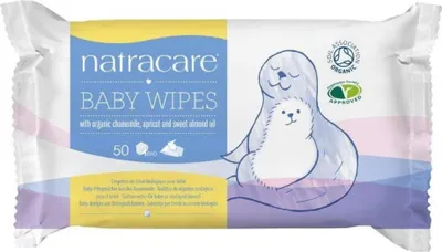 Produktbild von Natracare Baby-Feuchttücher aus Baumwolle 50 Stk.