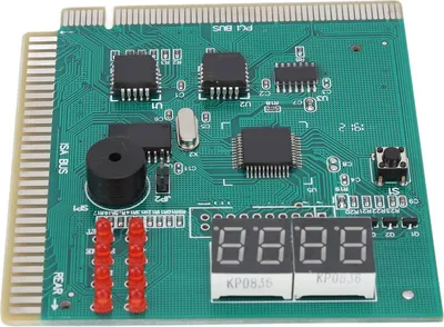 Zdjęcie produktu dla Karta diagnostyczna PC 4-cyfrowy standardowy port PCI ISA Podwójny wyświetlacz kodu POST Karta diagnostyczna do komputera PC Płyta główna