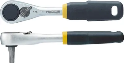 Produktbild von Proxxon Micro Ratsche, 1/4' Bit-Aufnahme, 23 x 12 mm-extrem schlanker Kopf