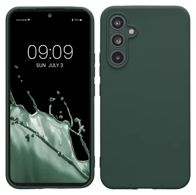 Produktbild von kwmobile Handyhülle für Samsung Galaxy A54 5G Hülle - weiches Handy Silikon Case - Schutzhülle Cover - Moosgrün