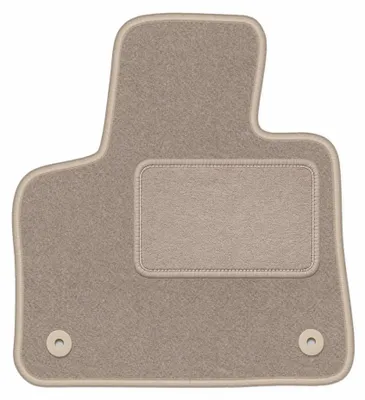 Image de Tapis conducteur en moquette pour Peugeot 5008 II 2017-2020 (crossover 7 places) – 1 pièce, beige, sur mesure – Wielganizator LUX