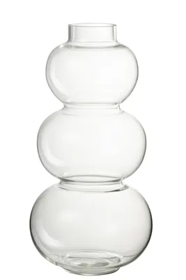 Produktbild von J-Line Vase Kugel Glas Transparent Large
