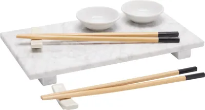 Produktbild von Sushi-Servierset ORIA für 2 Personen, 9-teilig, Marmorplatte