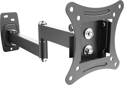 Imagen del producto de Soporte de pared para monitor de PC, giratorio e inclinable, modelo S1211, universal para pantallas de 13 a 29 pulgadas (hasta 25 kg máximo - VESA 100x100), compatible con pantallas LED, LCD, planas y curvas, así como televisores
