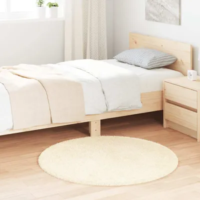Produktbild von "2026 Promotion" Moderne Teppich Shaggy Hochflor NAVARRA Creme 100x100 cm Polyester - Designerteppiche CC25569