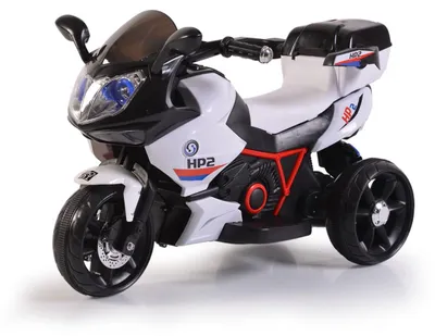 Produktbild von Kinder Elektromotorrad HP2 FB-6187, mit Musikfunktion, Spielzeugkorb, ab 3 Jahre schwarz