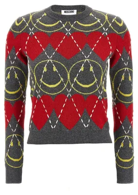 Produktbild von Moschino Cardigan aus Wolle in Mehrfarbig