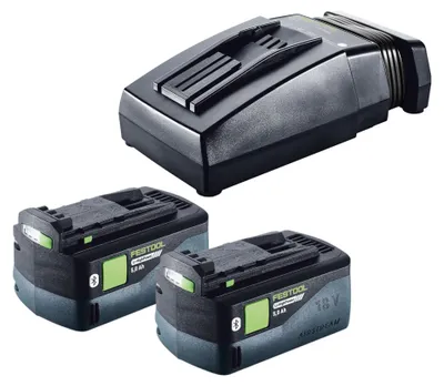 Obrázek produktu pro Festool energy set 2x BP 18 Li 5,0 HP-ASI HighPower akumulátor 18 V 5,0 Ah ( 2x 578519 ) + nabíječka TCL 6 ( 201135 ).