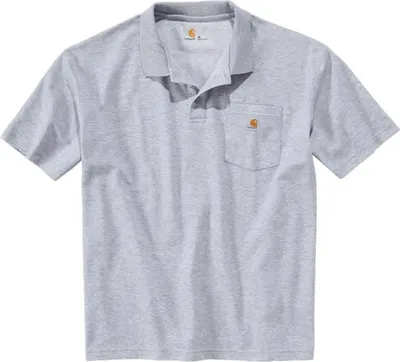 Image de Carhartt Poloshirt poche poitrine, couleur:gris clair, taille:M