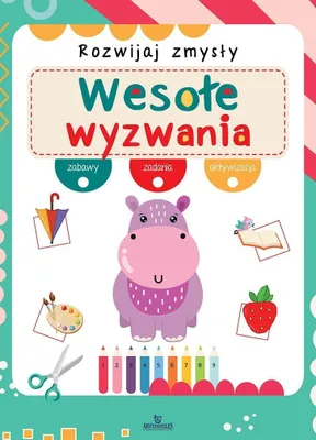 Obrázok produktu pre Arystoteles Wesołe wyzwania - Książka z naklejkami dla przedszkolaków