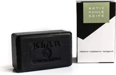 Obrázek produktu pro Klar Soaps mýdlo s aktivním uhlím 100g, certifikováno Cosmos, bez palmového oleje