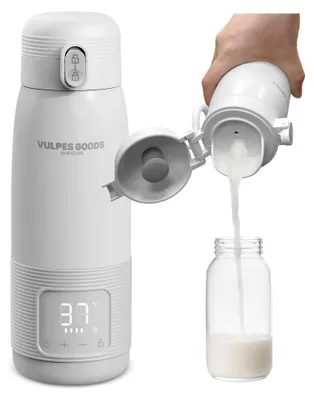 Immagine prodotto di Vulpes Goods: Scaldabiberon portatile per bambini, riscaldatore per latte senza fili, compatibile con tutte le tettarelle, batteria da 6400 mAh, modello PRO V2