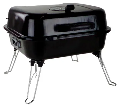 Produktbild von Campinggrill 40x44x35cm schwarz Holzkohlegrill Koffergrill Grill Picknickgrill
