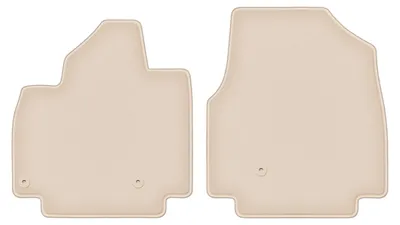 Produktbild von DURBAN Beige Velours-Fußmatten vorne für Kia EV9 Crossover 7-Sitzer (2023-)