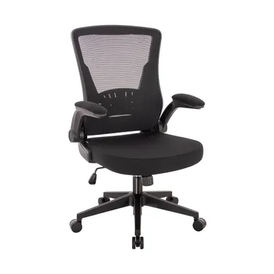 Produktbild von HOME DELUXE - Schreibtischstuhl ZELA - Farbe: Schwarz - inkl. Netzbespannung und Armlehnen, höhenverstellbar, weiche Polsterung I Bürostuhl Chefsessel Drehstuhl Computerstuhl Drehstuhl