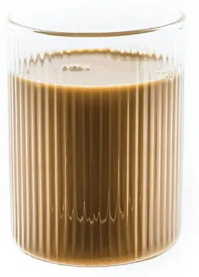 Image de Mulex 8 pcs. Set de verres à latte macchiato Verres à thé Riffle Design Verre en borosilicate 300 ml