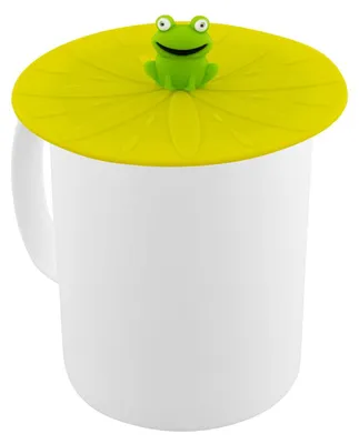 Silikon-Deckel für Becher, 10 cm, 2 Stück, spülmaschinengeeignet
