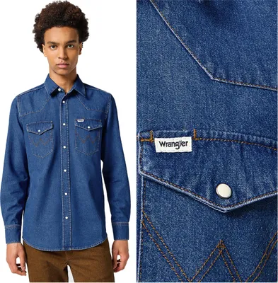 Immagine prodotto di Wrangler Herren Camicia western Pietra scura 112357192 W5B4015411