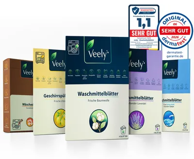 Produktbild von Reiseset Test & Travel platzsparend mit Waschmittelblättern 7-in-1 inkl. Farbfänger