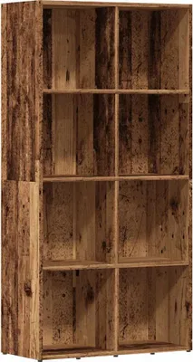 Obrázok produktu pre vidaXL Regál na knihy vzhľad starého dreva 66x30x130 cm materiál na báze dreva