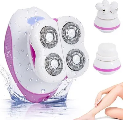 Imagen del producto de Depiladoras inalámbricas para mujer con función de masaje para rostro y cuerpo
