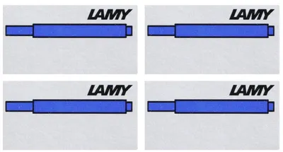 Produktbild von LAMY T10 Tintenpatronen – Blau (4 Packungen = 20 Patronen)