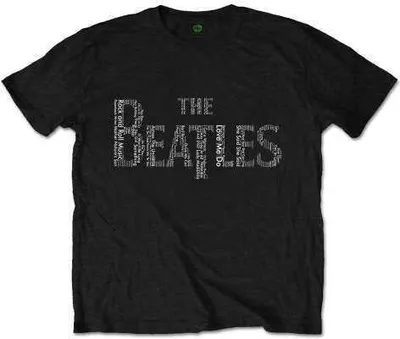 Obrázok produktu pre The Beatles Drop T Songs Black S Tričko