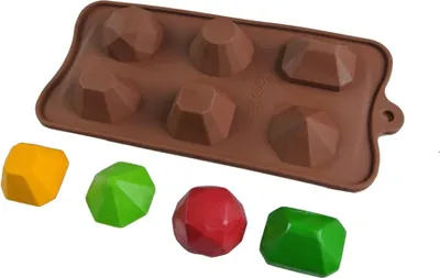 Image de Moule en silicone pour pralines, décorations de confiserie, DIAMANT, DIAMANTS