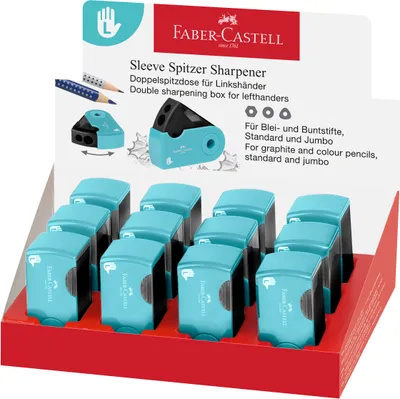 Immagine prodotto di FABER-CASTELL 182770 FABER-CASTELL Linkshänder Dosenspitzer doppelt Sleeve schwarz