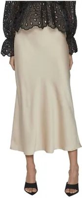 Immagine prodotto di Vila Ellette gonna midi Beige 38 donna Beige 38