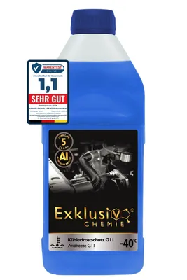 Produktbild von Exklusiv Chemie G11 Kühlerfrostschutz bis -40°, 1 L, Kühlmittel Blau