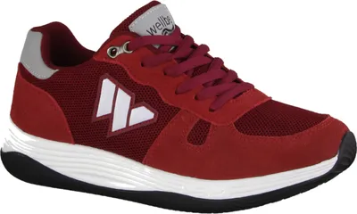 Produktbild von Wellbe Sydney Damen-Sneaker, Wine/Rot, Leder/Textil, Wechselfußbett - Damenschuhe Top Trends, Rot, leder/textil (leicht wasserabweisend)