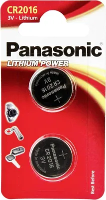 Immagine prodotto di PANASONIC Lithiová baterie (knoflíková) CR-2016EL/2B  3V (Blistr 2ks)