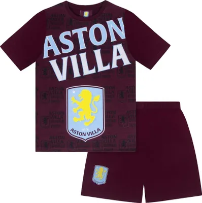 Obrázok produktu pre Aston Villa FC - Pyžamo s kraťasmi pre chlapcov GF1292 (110) (Červené víno)