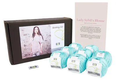 Productafbeelding van Breien Kit voor Volwassenen, 100% Gemerceriseerd Katoen