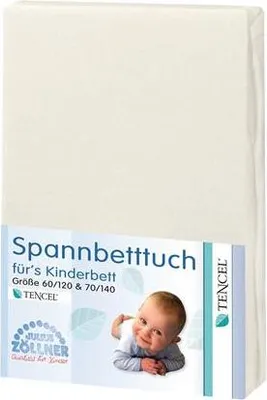 Produktbild von Julius Zöllner Spannbetttuch Lyocell ecru 70/140