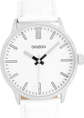 Produktbild von Oozoo Damen Herren Armbanduhr weiß Analog Timepieces Lederarmband D2UOC11512