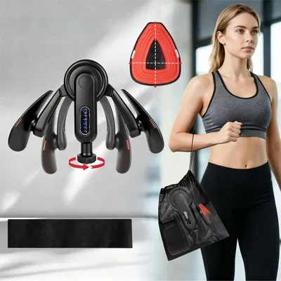 Produktbild von Oberschenkeltrainer mit einstellbarem Widerstand bis 45 kg, Fitnessband und Aufbewahrungstasche