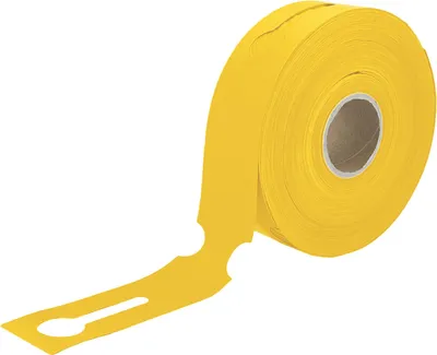 Produktbild von CombiCraft Schlaufenetiketten 260 x 50 mm in Gelb - Verpackung mit 500 Stück