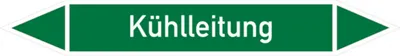 Produktbild von Dreifke® Rohrleitungsetikett, Kühlleitung | Folie selbstklebend | 187x26 mm, ...